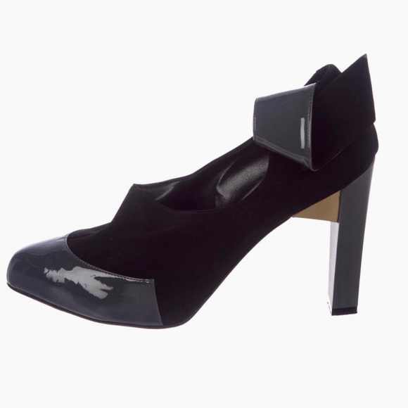 Authentic Stella McCartney Vegan Suede Pumps Size8 - Picture 3 of 5